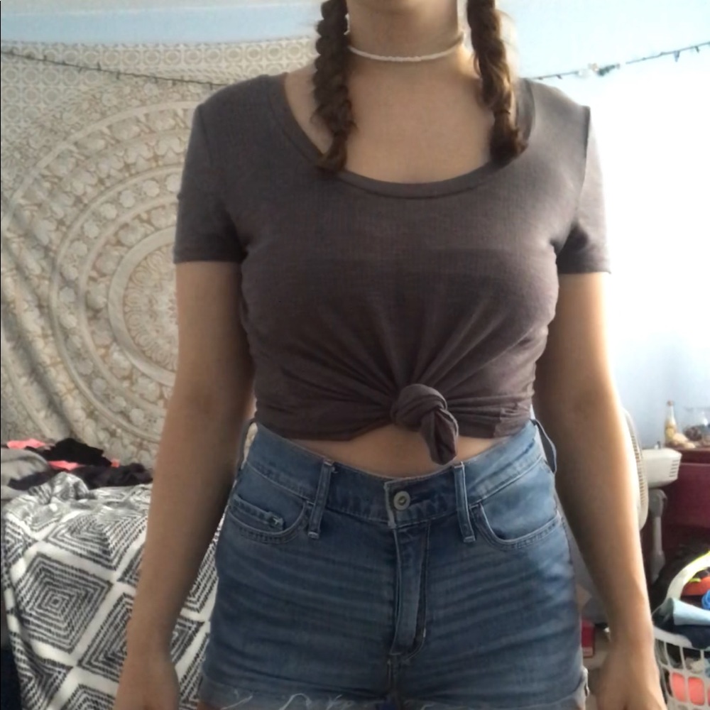 Gray shirt